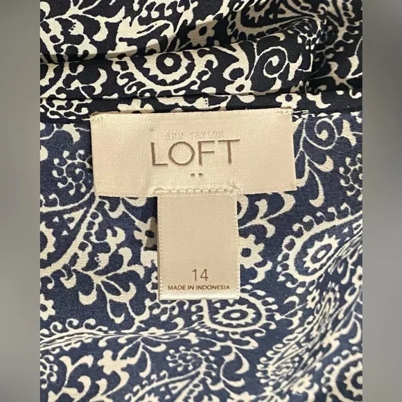 Ann Taylor LOFT Paisley Print Shorts Romper Size 14 - Picture 5 of 6